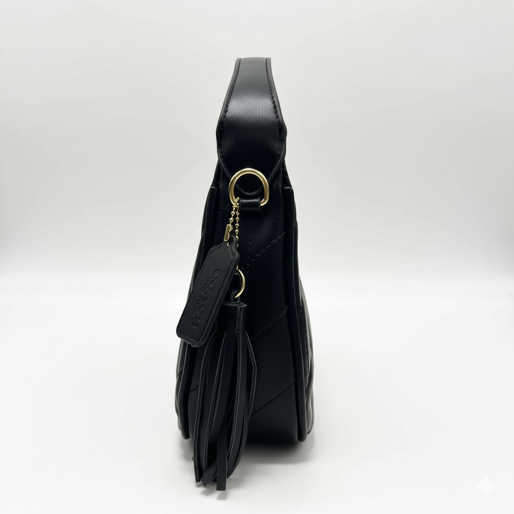 Quilted Shoulder Bag – Black Edition