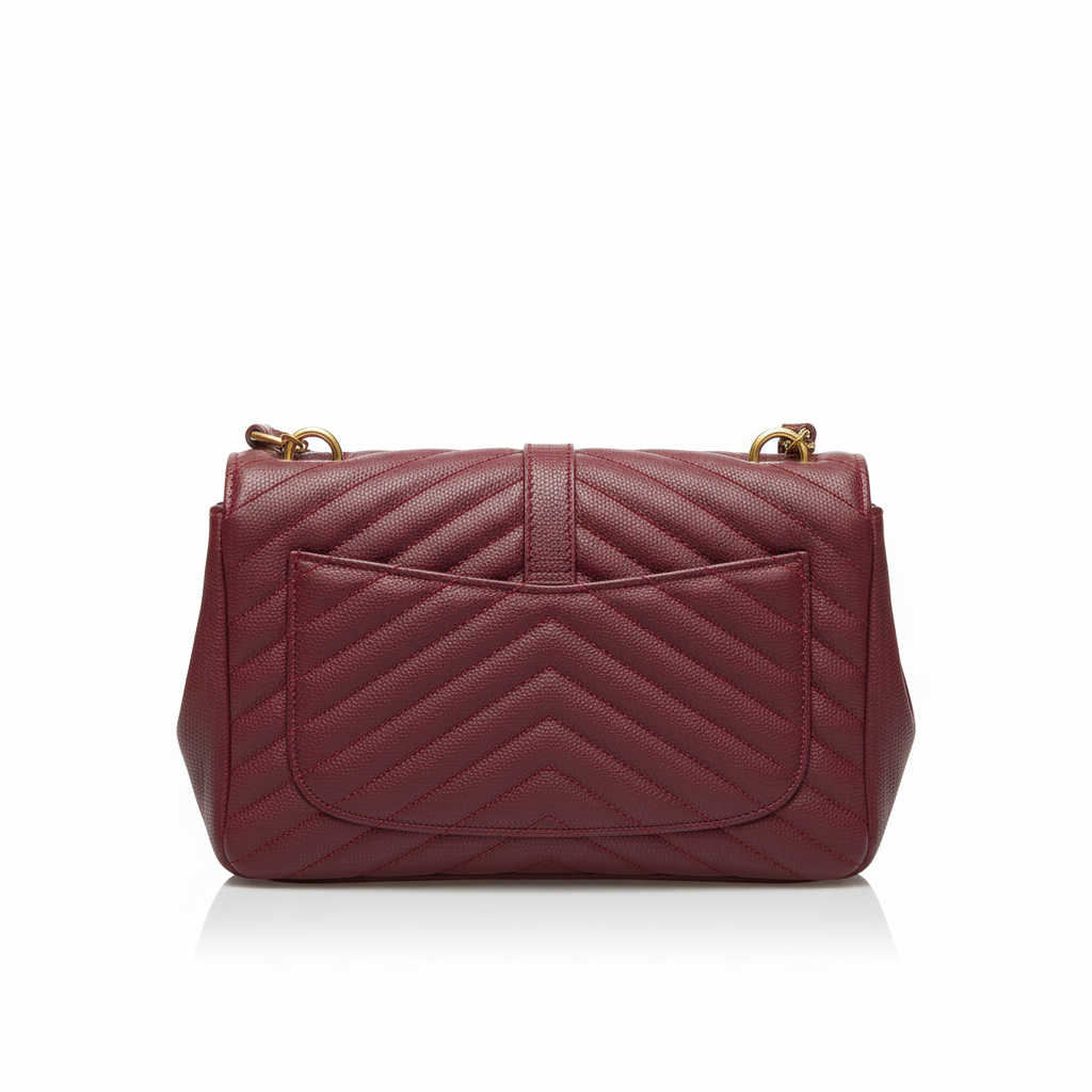 Quilted Top Handle Bag – Wine Red Edition