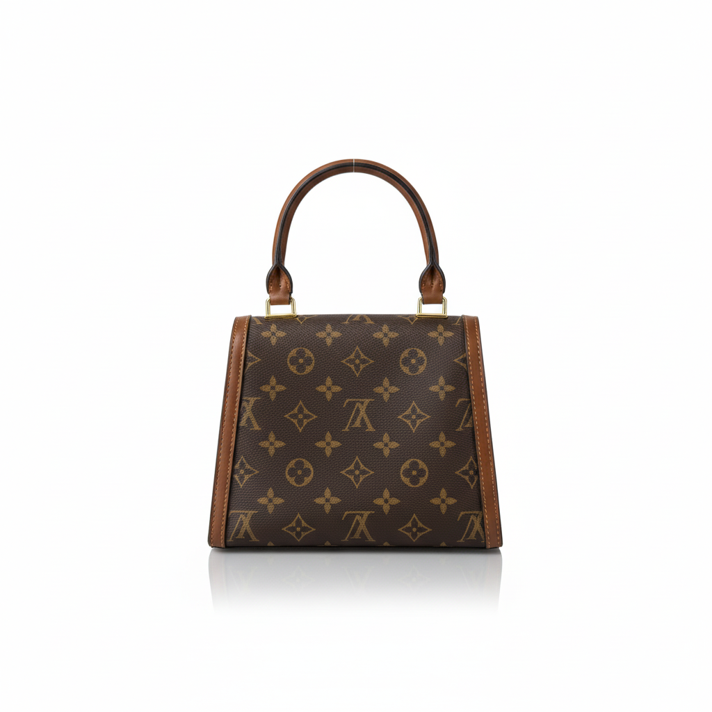 Monogram Top Handle Bag – Coffee Brown Edition