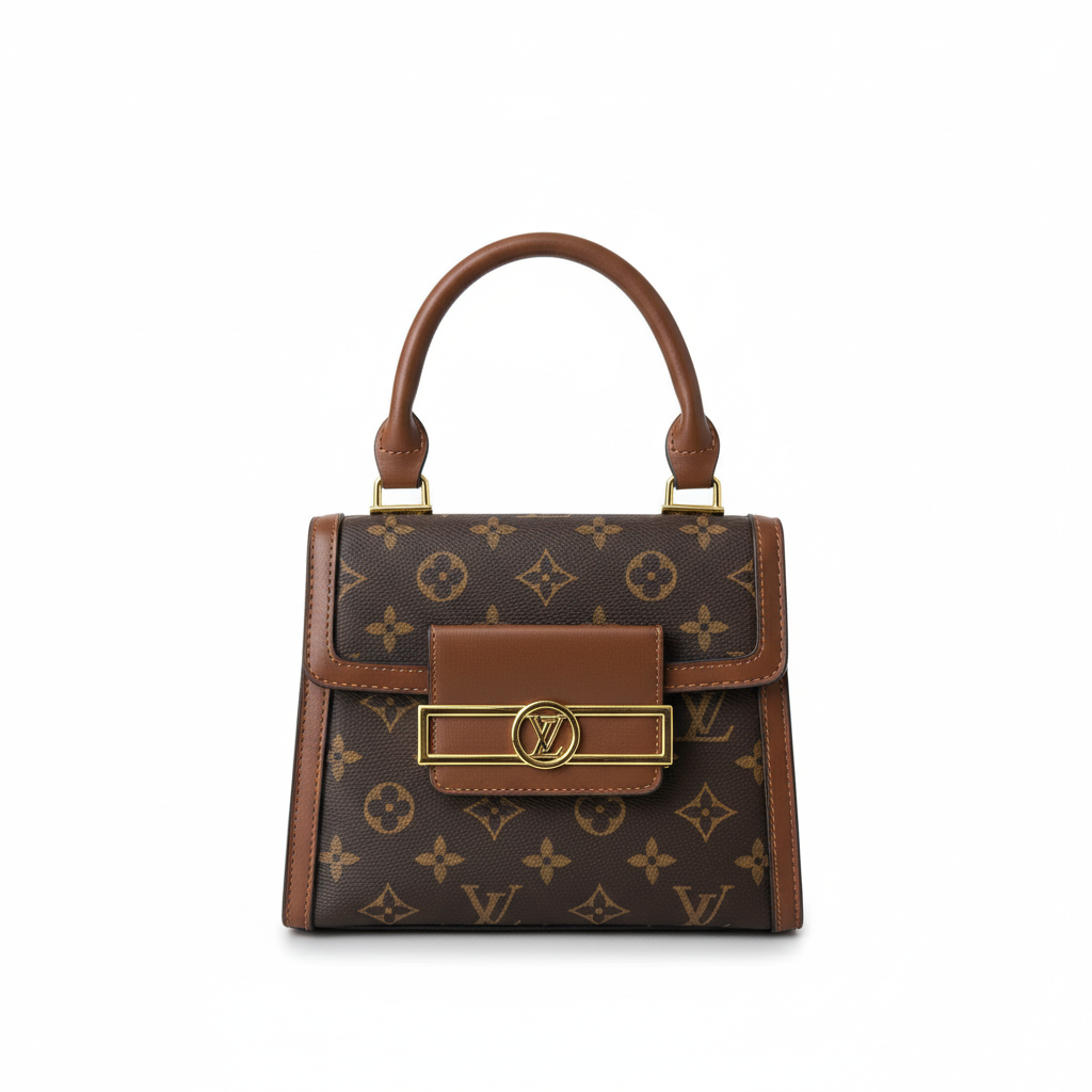 Monogram Top Handle Bag – Coffee Brown Edition