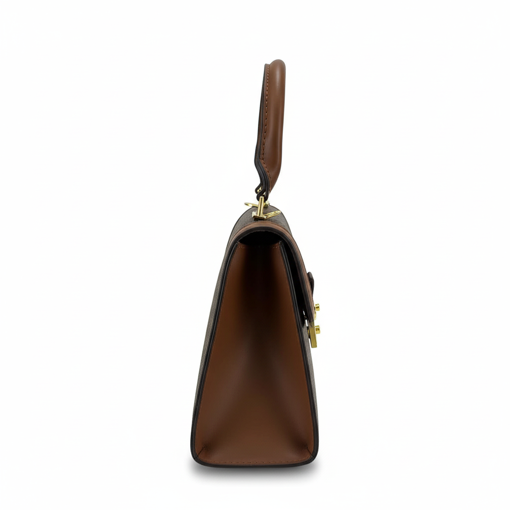 Monogram Top Handle Bag – Coffee Brown Edition
