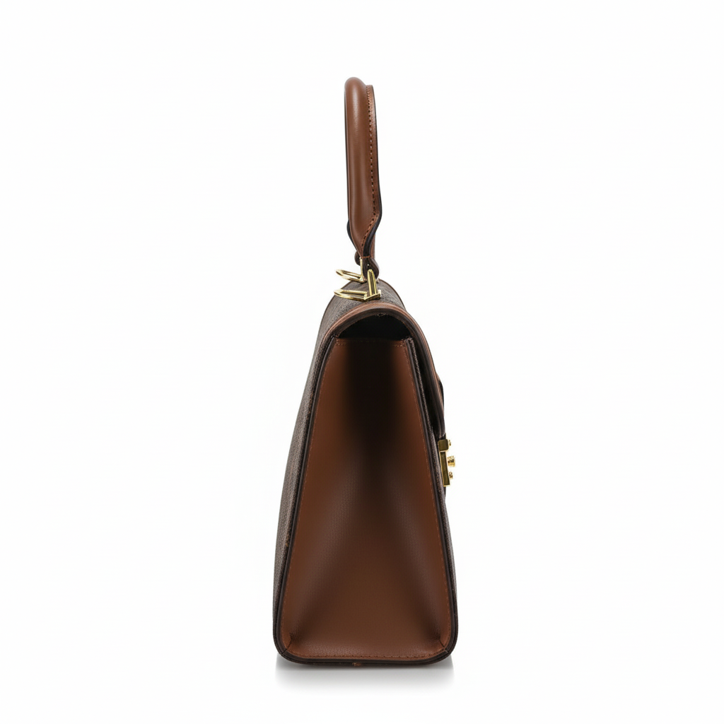 Monogram Top Handle Bag – Coffee Brown Edition