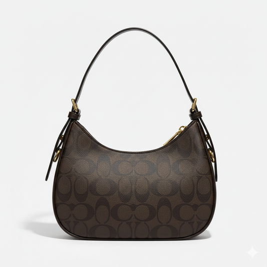 CH Monogram Shoulder Bag – Coffee Brown Edition