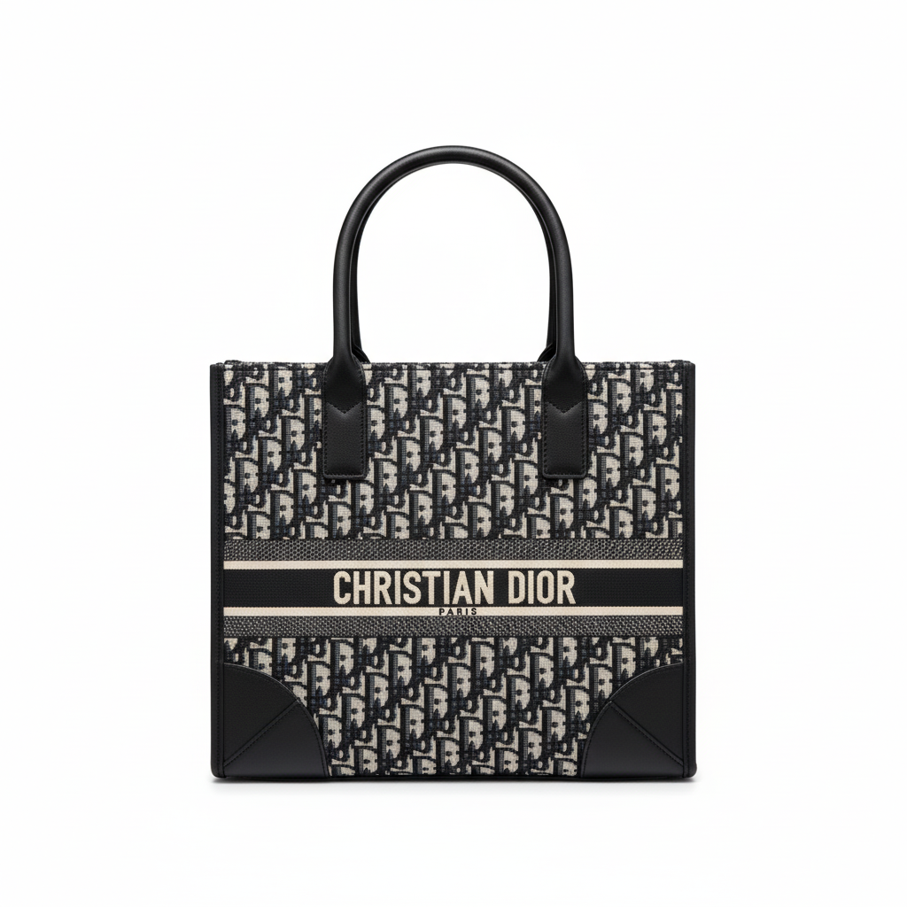 Monogram Tote Bag – Black Edition