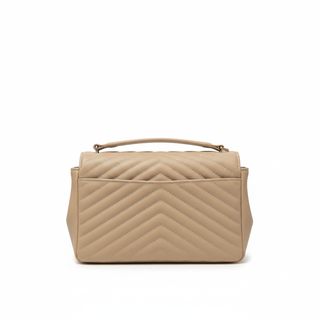 Quilted Top Handle Bag – Beige Edition