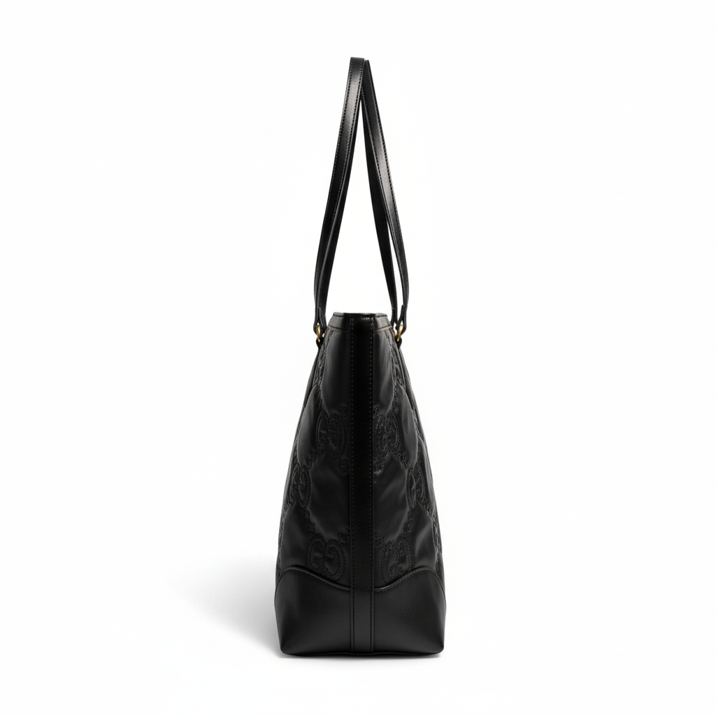 Embossed Tote Bag – Black Edition