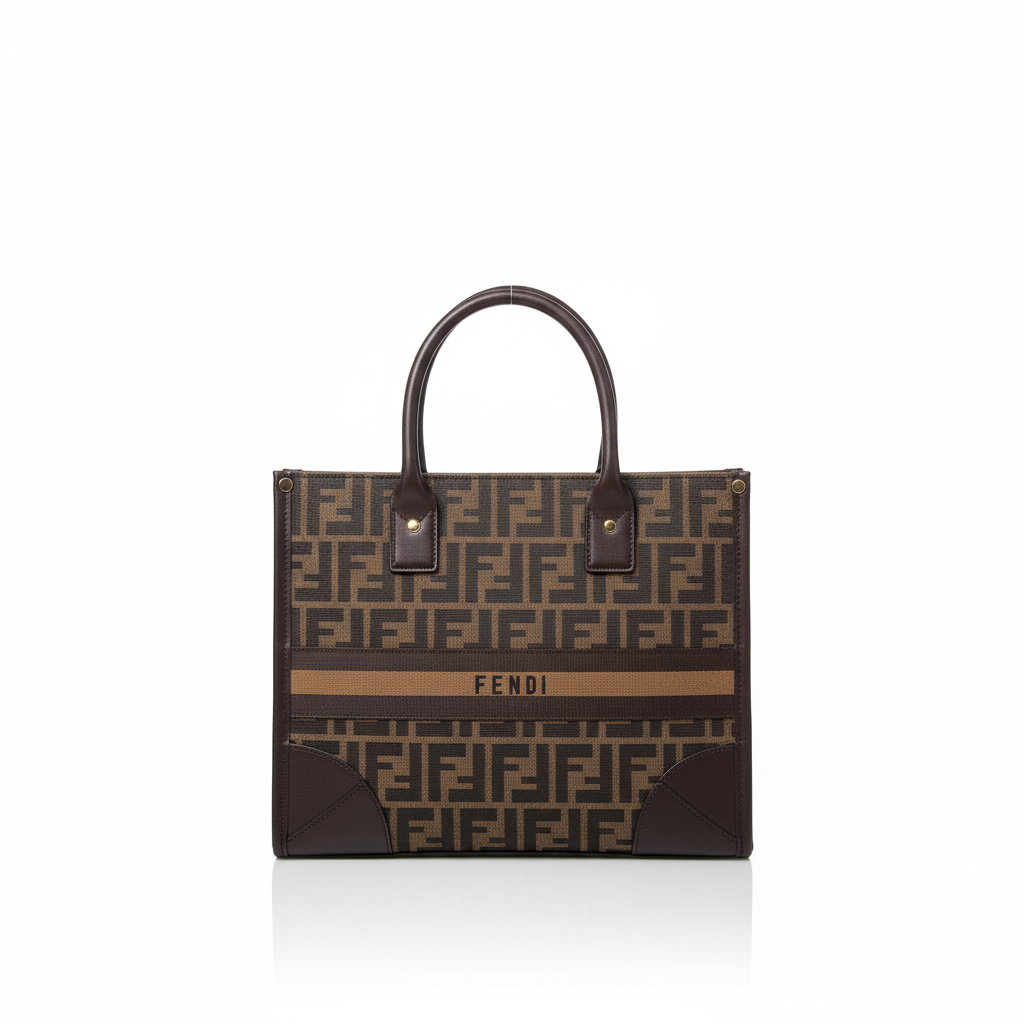 Monogram Tote Bag – Coffee Brown Edition