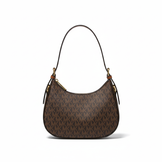 MK Monogram Shoulder Bag – Coffee Brown Edition
