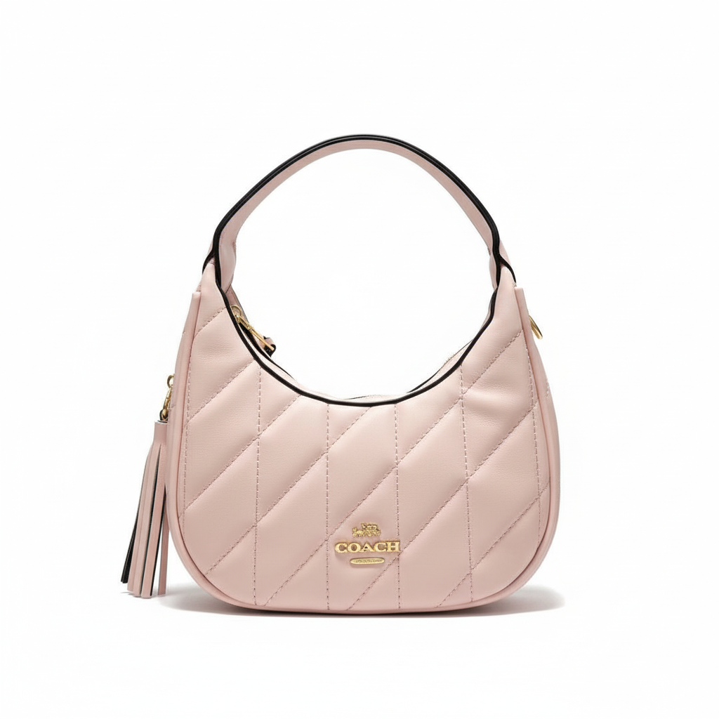Quilted Shoulder Bag – Blush Pink Edition