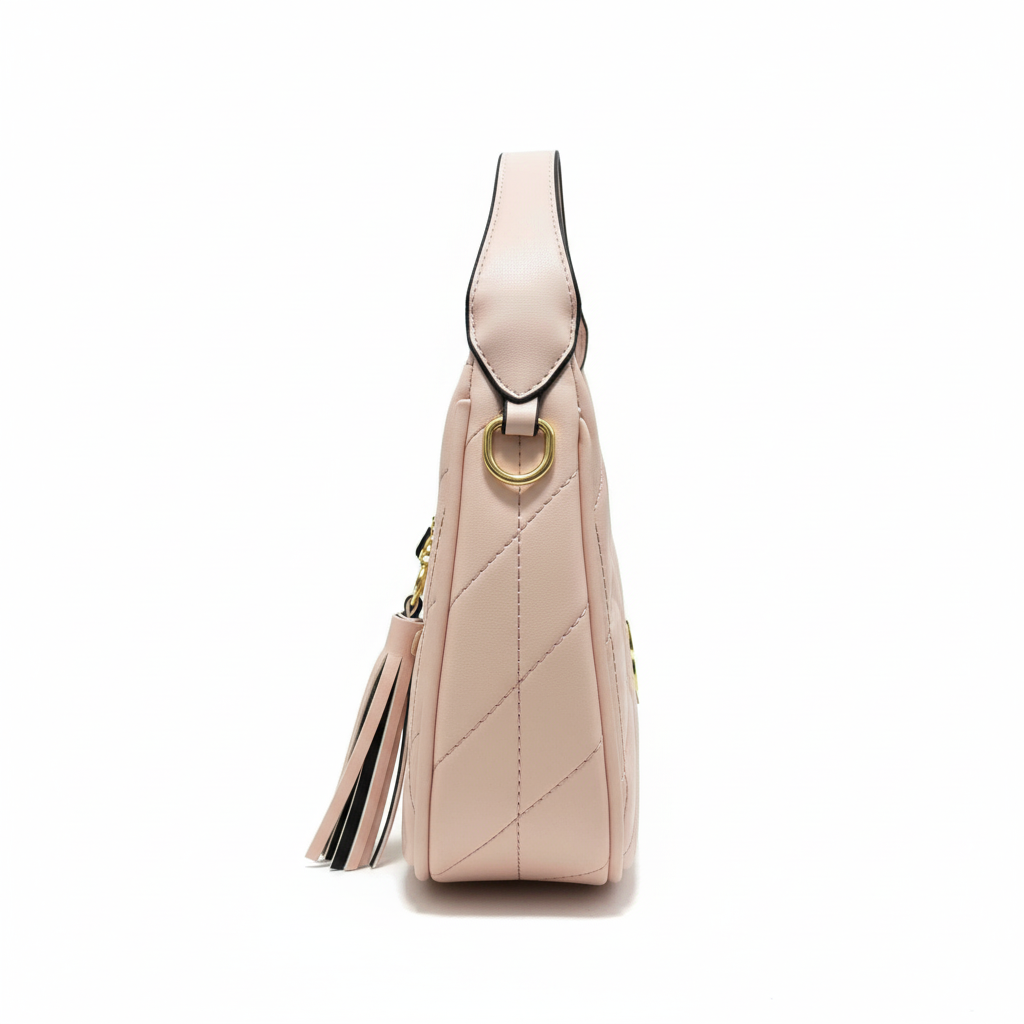 Quilted Shoulder Bag – Blush Pink Edition