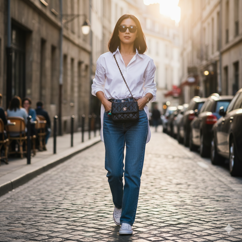 C Quilted Mini Chain Bag – Noir Luxe Edition