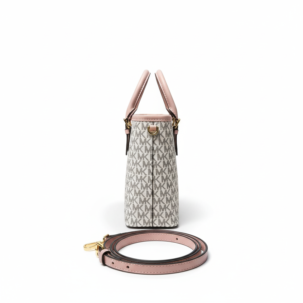 Monogram Tote Bag – Pink Trim