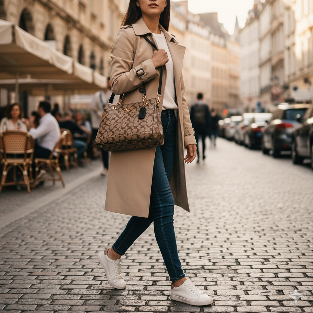 CH Signature Monogram Chain Tote – Brown Edition