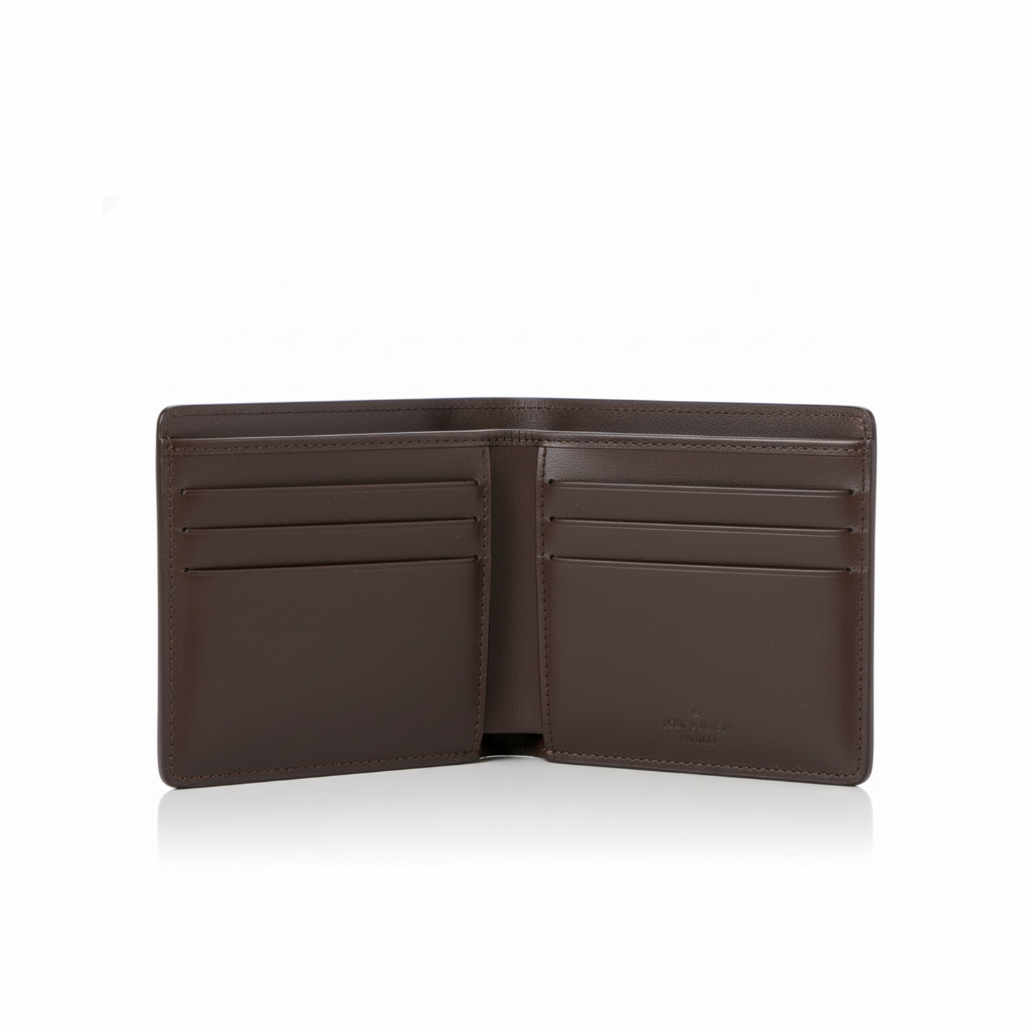 LV Compact Checkered Wallet – Brown Edition