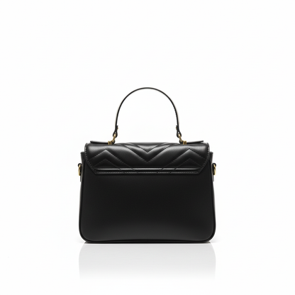 GG Quilted Top Handle Bag – Black Edition