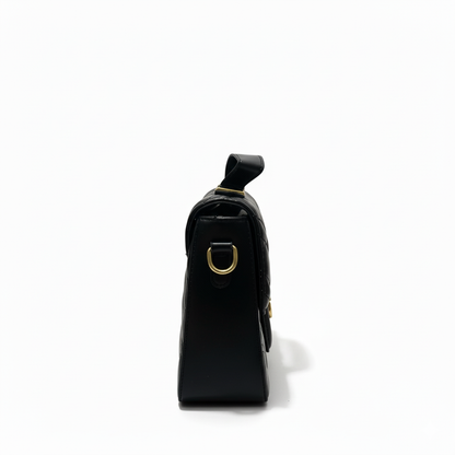 GG Quilted Top Handle Bag – Black Edition