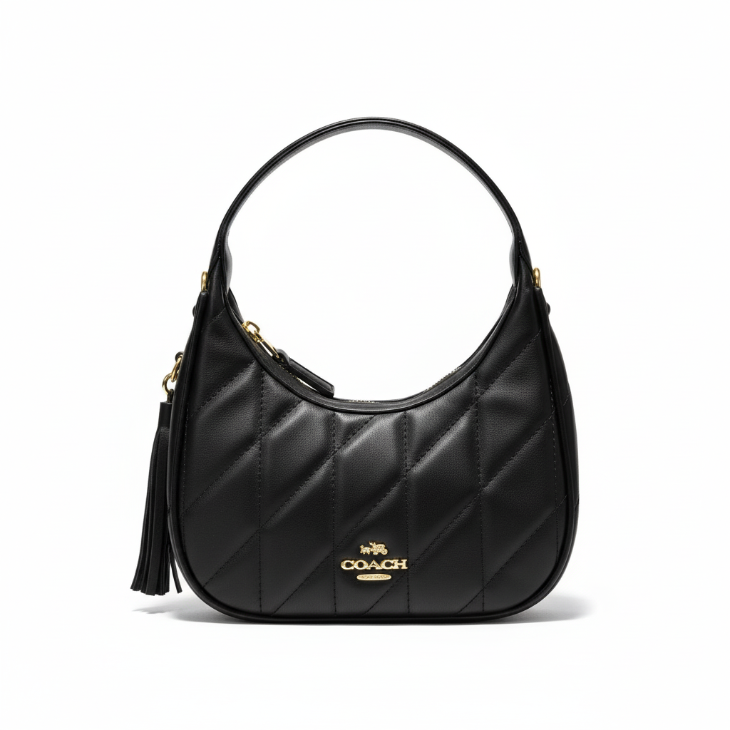 Quilted Shoulder Bag – Black Edition