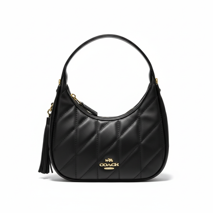 Quilted Shoulder Bag – Black Edition