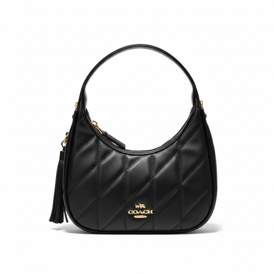 Quilted Shoulder Bag – Black Edition