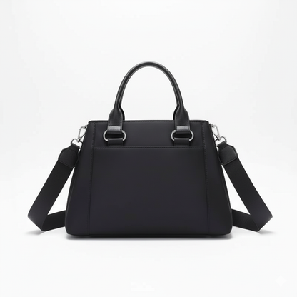 PD Structured Nylon Handbag – Black Edition