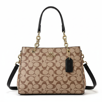 CH Signature Monogram Chain Tote – Brown Edition