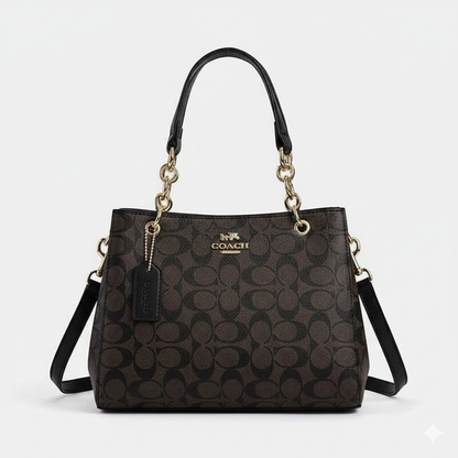 CH Signature Chain Tote – Dark Brown Edition
