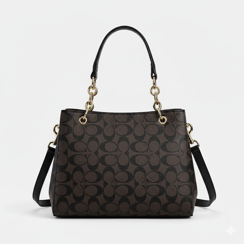 CH Signature Chain Tote – Dark Brown Edition