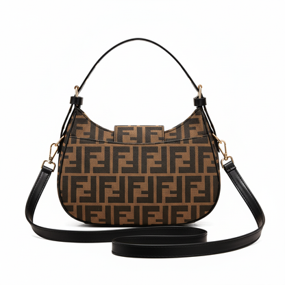 F Monogram Shoulder Bag – Brown Edition