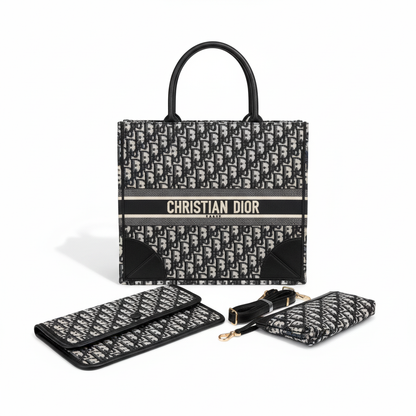 Monogram Tote Bag – Black Edition