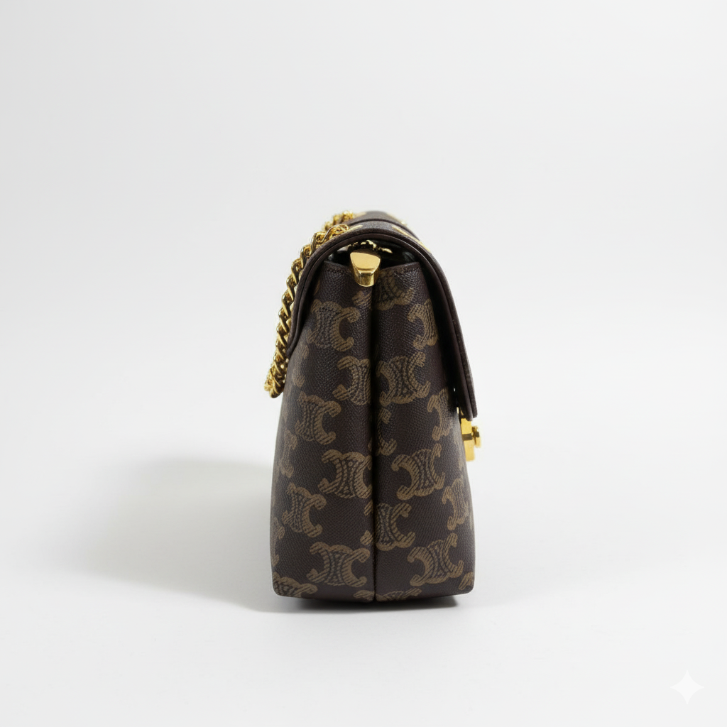 Monogram Chain Bag – Coffee Brown Edition