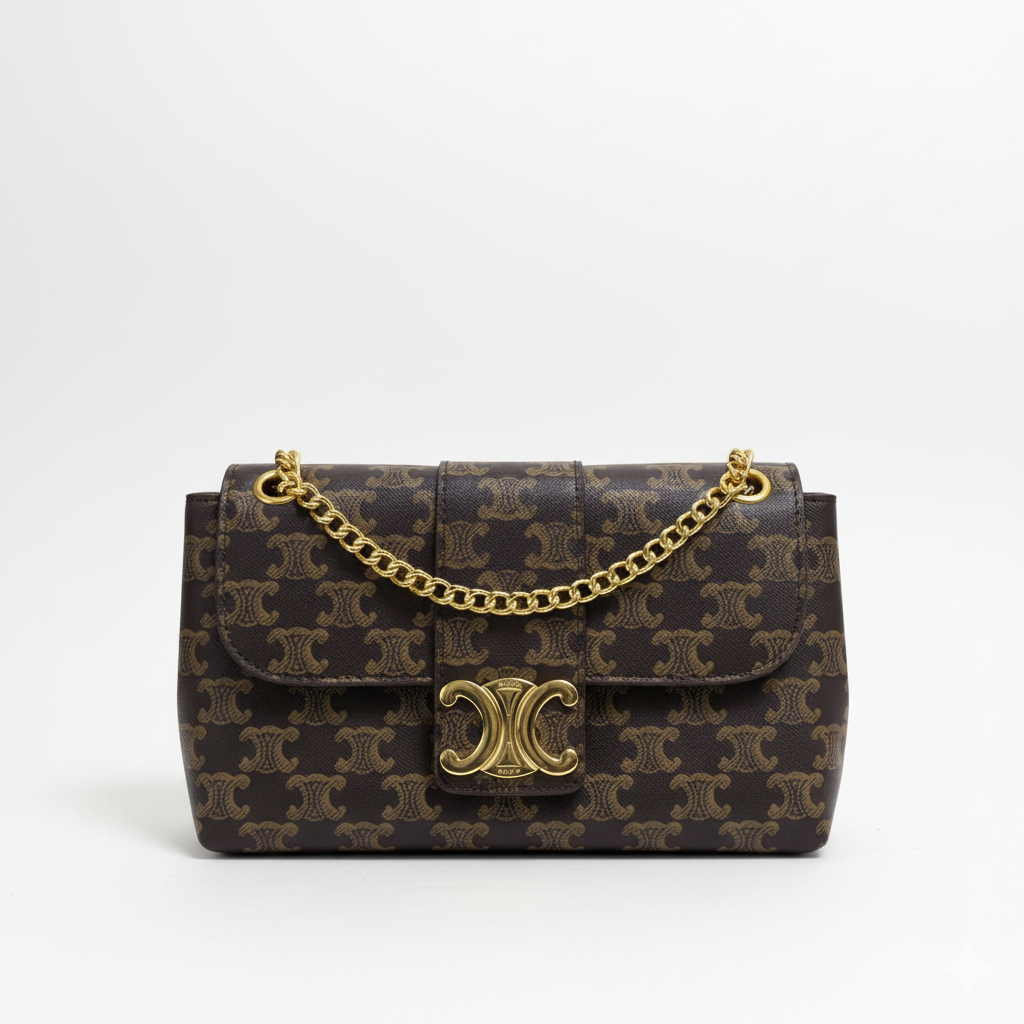 Monogram Chain Bag – Coffee Brown Edition