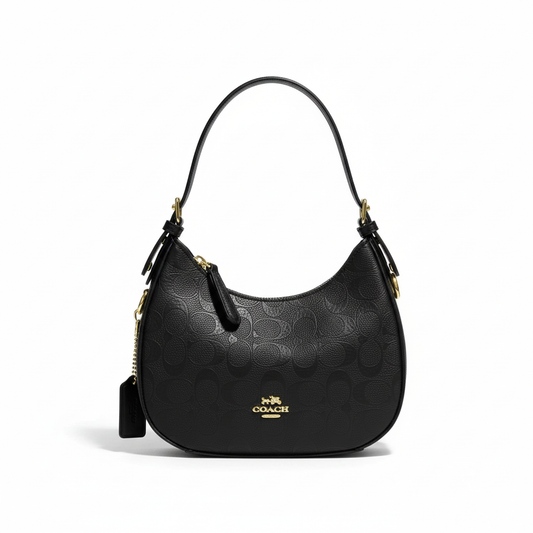 Embossed Shoulder Bag – Black Edition