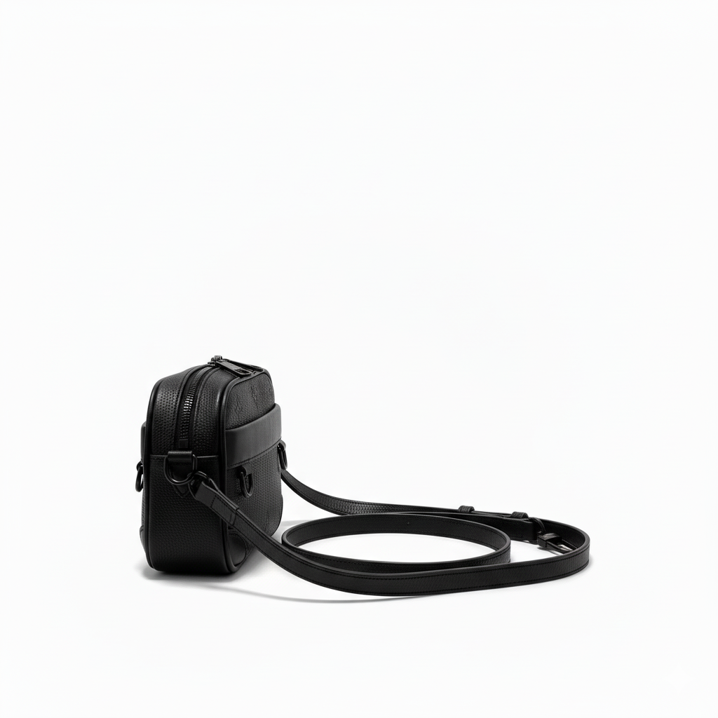Monogram Crossbody Bag – Black Edition