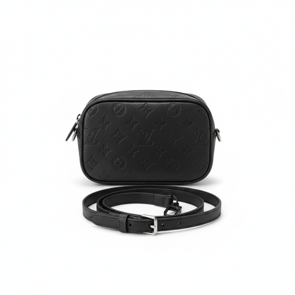 Monogram Crossbody Bag – Black Edition