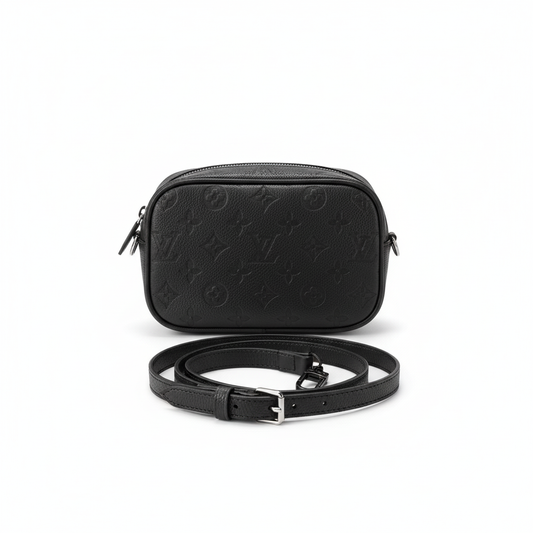 Monogram Crossbody Bag – Black Edition