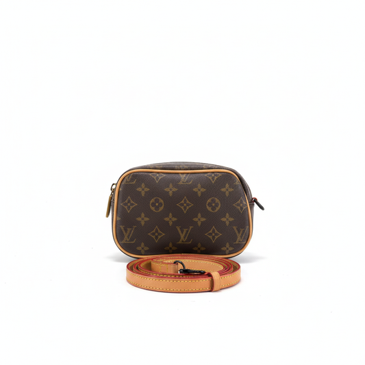 Monogram Crossbody Bag – Coffee Brown Edition