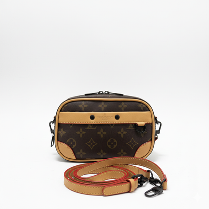 Monogram Crossbody Bag – Coffee Brown Edition