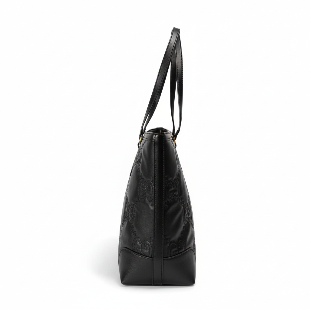 Embossed Tote Bag – Black Edition