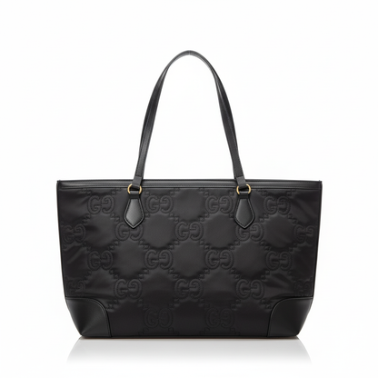 Embossed Tote Bag – Black Edition