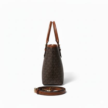 Monogram Tote Bag – Coffee Brown Edition
