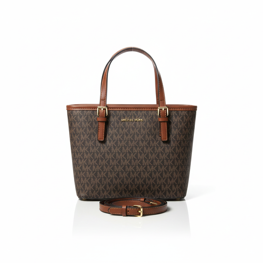 Monogram Tote Bag – Coffee Brown Edition