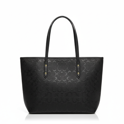 Classic Embossed Tote – Black Edition
