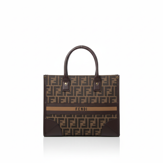 Monogram Tote Bag – Coffee Brown Edition