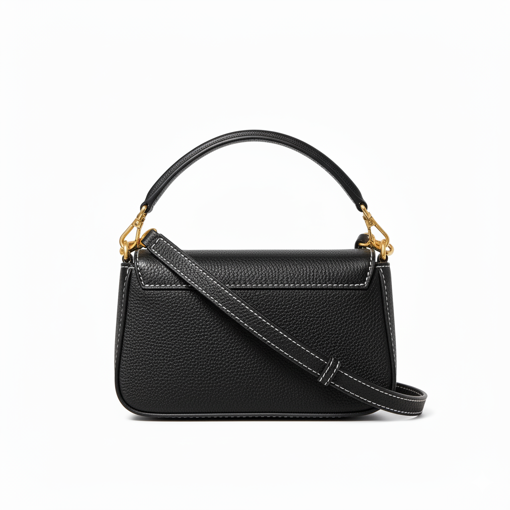 TB Logo Circle Shoulder Bag – Noir Edition