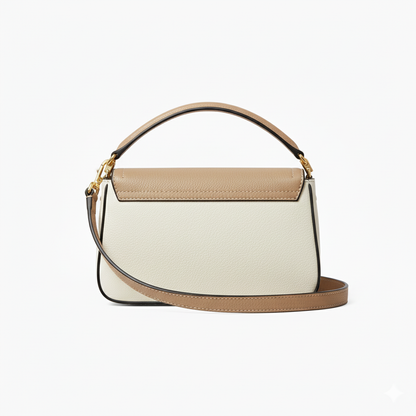 TB Logo Circle Shoulder Bag – Sandstone Edition