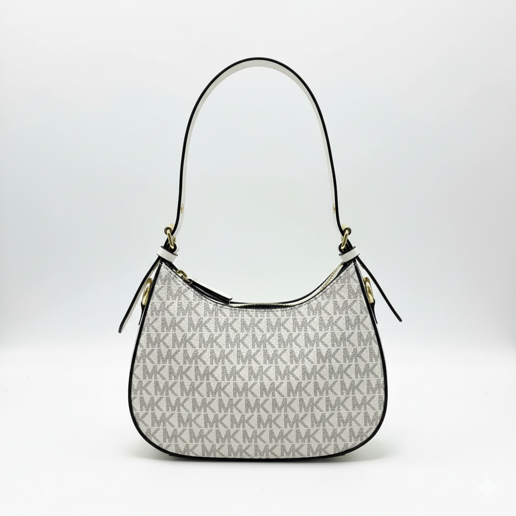Monogram Shoulder Bag – White Edition
