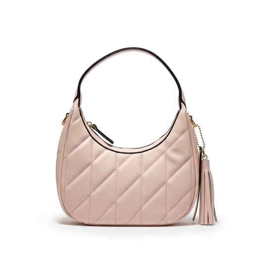 Quilted Shoulder Bag – Blush Pink Edition