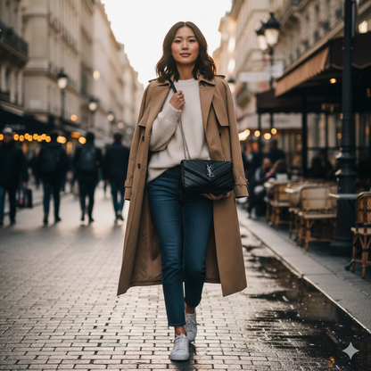 YS Chevron Quilted Chain Bag – Silver Luxe Edition