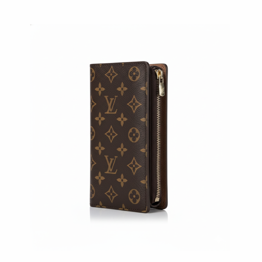 LV Monogram Long Wallet – Classic Brown Edition