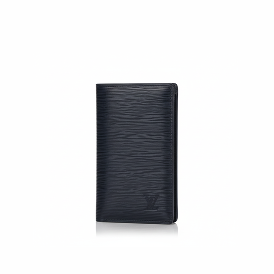 LV Zipper Wallet – Black Navy Edition